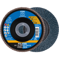 Круг шлифовальный лепестковый POLIFAN PFC 125 Z60 PSF STEELOX (444078)